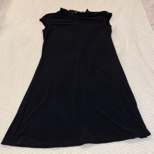 Black Dress with Ruffle detail